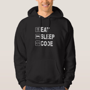 East Sleep Code Funny für Software Engineers & G Hoodie