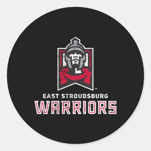 East Stroudsburg Esu Warriors Large Runder Aufkleber (Vorderseite)