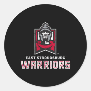 East Stroudsburg Esu Warriors Large Runder Aufkleber