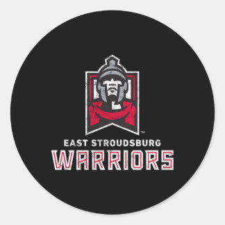 East Stroudsburg Esu Warriors Large Runder Aufkleber