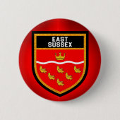 East Sussex Flag Button (Vorderseite)