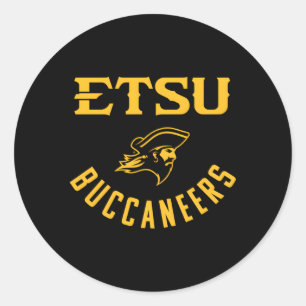 East Tennessee Staat Etsu Bukcaneer Grosses One Co Runder Aufkleber