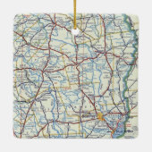 East Texas Christmas Ornament With Vintage Map (Rückseite)