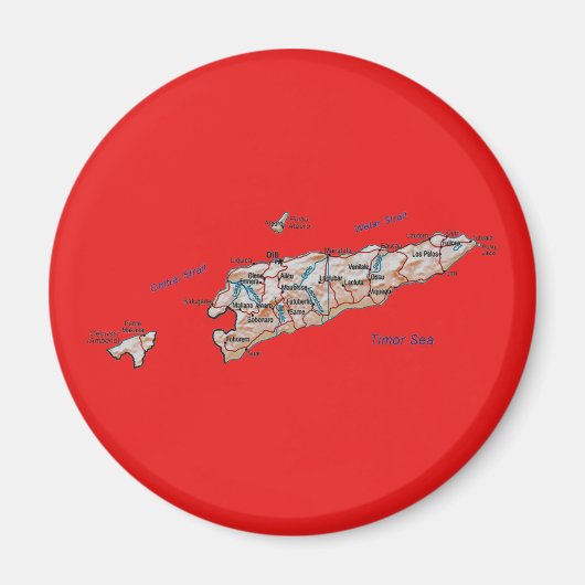 East Timor Map Magnet (Vorne)