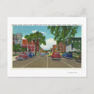 East View of Genesee Street Postkarte
