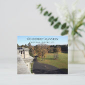 East View von Roof Vanderbilt Mansion, Hyde Park Postkarte (Stehend Vorderseite)
