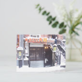 East Village NYC - Winter Postkarte (Stehend Vorderseite)