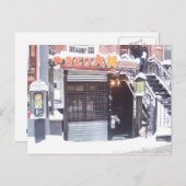 East Village NYC - Winter Postkarte (Vorne/Hinten)