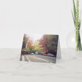 'East Village Square in Herbst' leere Note Card Karte