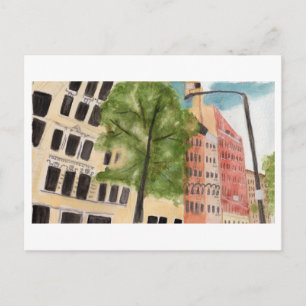 East Village Watercolor Postkarte