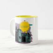 East Wareham Methodist-Tasse Zweifarbige Tasse (Vorderseite Links)