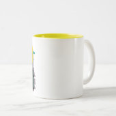 East Wareham Methodist-Tasse Zweifarbige Tasse (VorderseiteRechts)