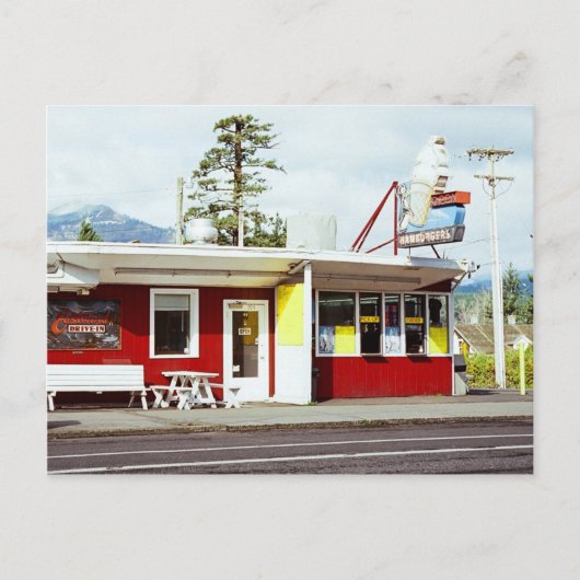 East Wind Drive-In, Cascade Locks, Oregon Postcard Postkarte (Vorderseite)