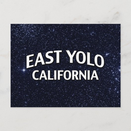 East Yolo California Postkarte (Vorderseite)