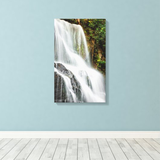 Eastatoe Falls Leinwanddruck (Insitu (Holzboden))