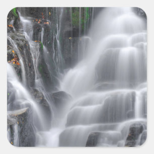 Eastatoe Falls Quadratischer Aufkleber