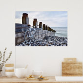 EASTBOURNE BEACH BICYCLE REIS POSTER (Küche)