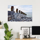 EASTBOURNE BEACH BICYCLE REIS POSTER (Heimbüro)