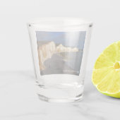Eastbourne Cliffs of East Sussex England Keepake Schnapsglas (Rückseite)