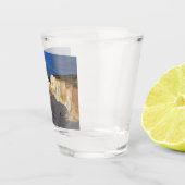 Eastbourne Cliffs of East Sussex England Keepake Schnapsglas (Rechts)