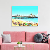 Eastbourne Pier view canvas print Leinwanddruck (Insitu (Wohnzimmer))