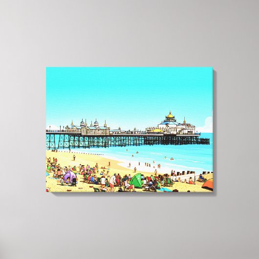 Eastbourne Pier view canvas print Leinwanddruck (Vorderseite)