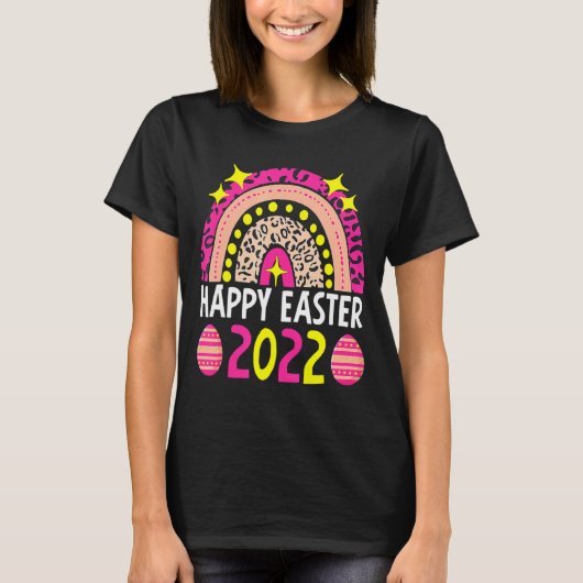 Easter 2022 rainbow cute happy easter 2022 women m T-Shirt (Vorderseite)