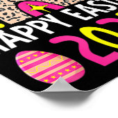 Easter 2022 rainbow cute happy easter 2022 women poster (Ecke)