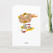 Easter Aardvark Feiertagskarte (Rückseite)