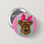 EASTER AIREDALE BUTTON (Vorne & Hinten)