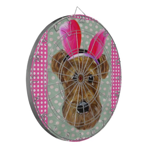 EASTER AIREDALE DARTSCHEIBE (Vorderseite Links)