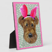 EASTER AIREDALE FOTOPLATTE (Seite)
