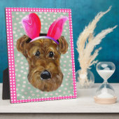 EASTER AIREDALE FOTOPLATTE (Seite)