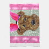 EASTER AIREDALE KÜCHENTUCH (Vertikal)