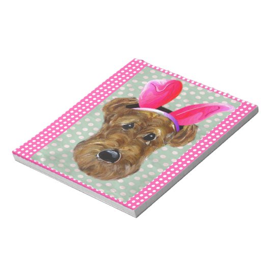 EASTER AIREDALE NOTIZBLOCK (Rotiert)