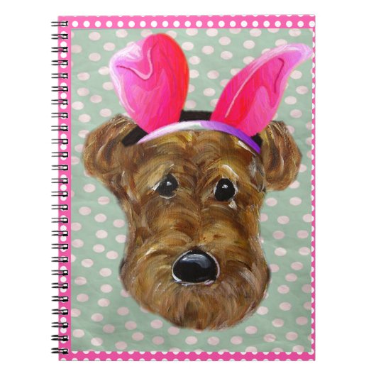 EASTER AIREDALE NOTIZBLOCK (Vorderseite)