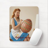 Easter Art Studio Vintage Retro Mousepad (Mit Mouse)