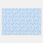 Easter Baby Boy Bunny Floral  Geschenkpapier Set (Vorderseite 3)