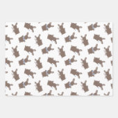 Easter Baby Boy Bunny Floral  Geschenkpapier Set (Vorderseite)