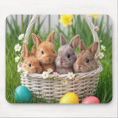 Easter Baby Bunnies in a Basket Mousepad (Vorne)