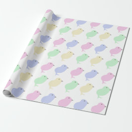 Easter baby chick wrapping paper geschenkpapier