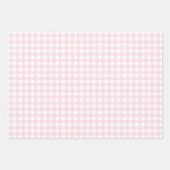 Easter Baby Pink Gingham und Polka Dots Geschenkpapier Set (Vorderseite)