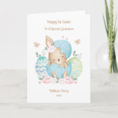 Easter Baby Rabbit Grandson Card Karte (Vorderseite)