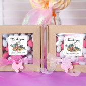 Easter Baby Shooter Vielen Dank Quadratischer Aufkleber