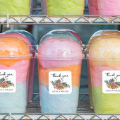 Easter Baby Shooter Vielen Dank Quadratischer Aufkleber