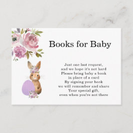 Easter Baby Shower | Books for Baby Enclosure Card Begleitkarte