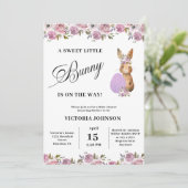 Easter Baby Shower Einladung (Stehend Vorderseite)