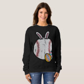Easter Baseball Bunny Sports Men Boys Kids Toddler Sweatshirt (Vorne ganz)