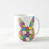 Easter Baseball Lover Bunny Head Ball Egg Hunting Kaffeetasse (VorderseiteRechts)
