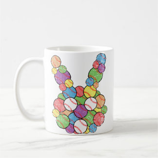 Easter Baseball Lover Bunny Head Ball Egg Hunting Kaffeetasse